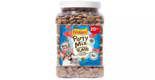 Purina Friskies Natural Cat Treats, Party Mix Natural Yums With Wild Caught Tuna