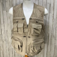 Hecaifei Adventure Gear Safari Photo Hunting Fishing Camping Vest Size L      U9