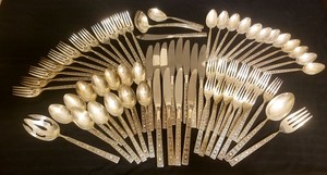 Spanish Tracery by Gorham Sterling Silver Flatware Set 65 Pieces -NO RESERVE AUC