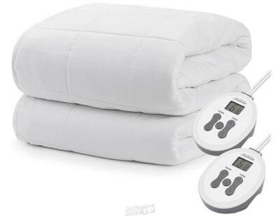 Sunbeam Selecttouch Electric Heated Mattress Pad Quilted Cotton Full 10 Settings