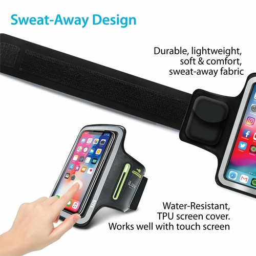 iLuv UP1ARMBBK Adjustable Sports Armband w/Reflective Frame - Picture 6 of 10