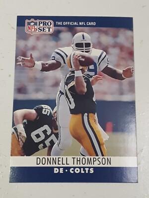 Donnell Thompson Indianapolis Colts 1990 Pro Set Card #136 | eBay
