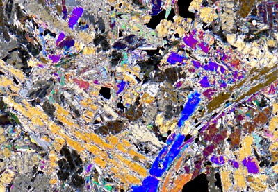Meteorite NWA 17016 CRAZY unique Diogenite anomalous High Quality Thin Section