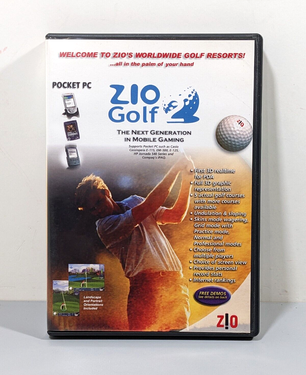 Zio Golf 2 - (2001, Pocket PC) Game RARE, Minty &amp; Complete | eBay