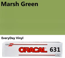12"x5'- Marsh Green - Matte Oracal 631 Exhibition CAL Vinyl Roll Adhesive Vinyl