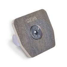 Running pipe end for running rail up to 90 kg size type 0 MEA end cap head cover