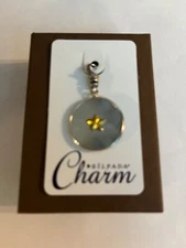 Silpada~C2564~Star of the Show Black Lip Shell Sterling Silver Pendant Charm NIB