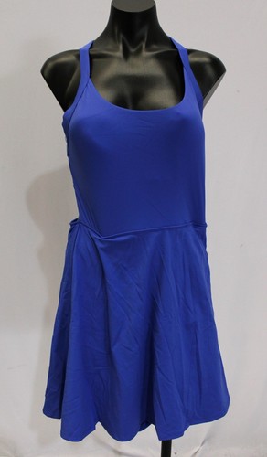 Halara Women's Backless Twisted Flare Dance Active Dress MP7 Aster Blue Medium