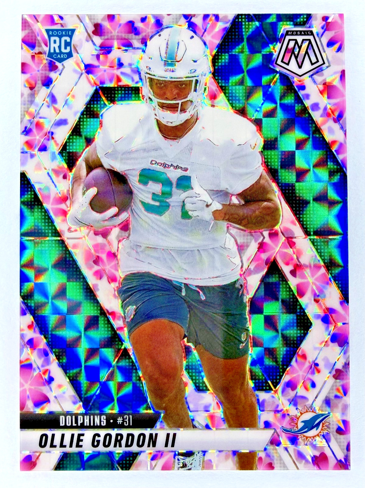 2025 Mosaic Choice OLLIE GORDON II #310 RC Rookie Cherry Blossom Prizm #/20
