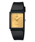 Casio Unisex Black Watch with Gold-Tone Dial - MQ-38-9A
