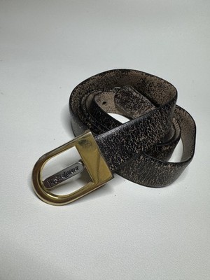 【美品】Yves Saint Laurent ゴム製ベルト ヴィンテージ Vintage Yves Saint Laurent Belt Mens M/L 40 in Leather