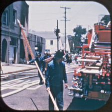 Fire Fighters In Action - View-Master Single Reel - vintage - 710