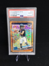 2023 Panini Donruss Optic CJ Stroud Rookie Orange Scope #244 2/79 PSA 10