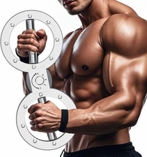 Burn Machine Forearm Workout with 15LB Resistance, 360° Rotator Arm Toner