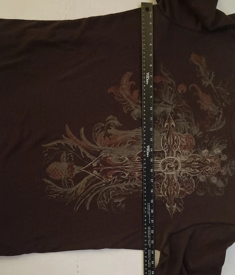 De Colección Y2K JF J. Ferrar Camiseta Térmica Para Hombres XLT Térmica LS Grunge Patinador Tribal Foto 4 de 4