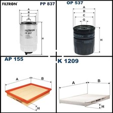 Filtron Filterset, Inspektionspaket für VW PASSAT B2 Variant PASSAT B1 Variant