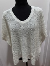 POLO RALPH LAUREN 100 Linen Knit Mesh Oversized Sweater, Size Large