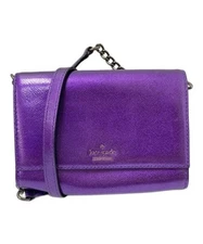 Kate Spade                    Metallic shoulder bag purple