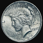 1924 Peace 90% Silver Dollar $1 Philadelphia Mint Lot D2-307 Nice Grade — photo 5