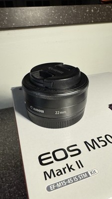 Canon EF-M 22mm f/2 STM Wide Angle Lens, Auto/Manual Focus, 43mm
