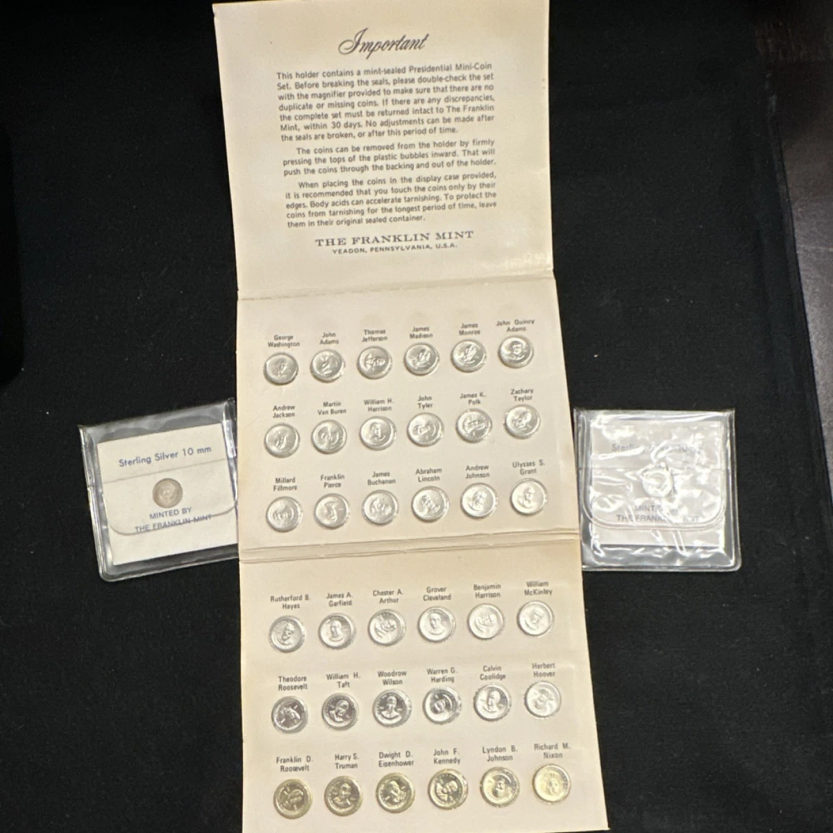 富兰克林铸币厂总统银条和银元| eBay