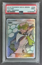 Pokemon Faba 208/214 SM: Lost Thunder Full Art PSA 9 on eBay