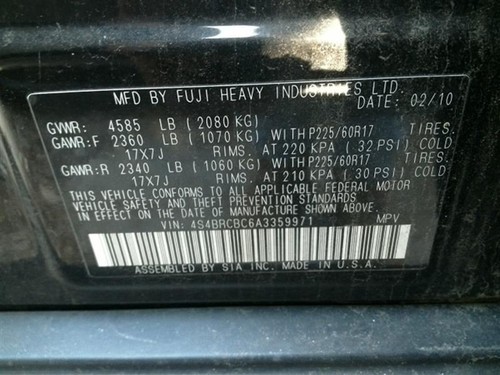 AC Compressor Fits 10-12 LEGACY 1042925 - Picture 9 of 12