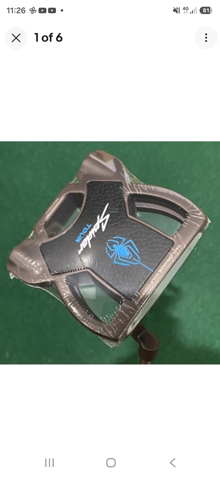 TaylorMade Spider Tour SL #1 Torched Putter 34" Right Hand Brand New 2026 Model