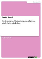 Entstehung Und Bedeutung Der ReligiöSen Minderheiten In Indien | Claudia Gunkel
