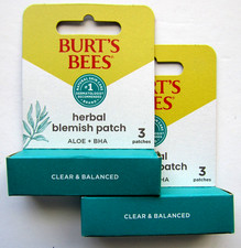 2x Burt's Bees Herbal Blemish Patch  2 pack 3 Per Pack