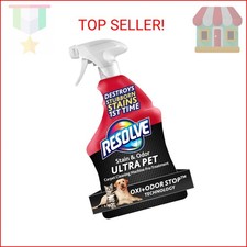 Resolve Ultra Pet Carpet Cleaner Spray   for Removal of Pet Stains  Odors, 32oz