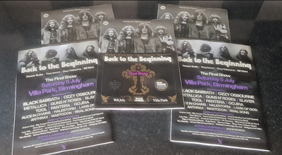 Black Sabbath Ozzy Osborne Back to the Beginning Official Programme SENT IN BOX