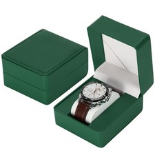 PU Leather Watch Gift Box, Premium Single Watch Holder Case for Women Men, Watch