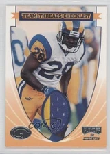 1999 Playoff Momentum SSD Team Thread Checklist Marshall Faulk #TTC27 HOF 0a1