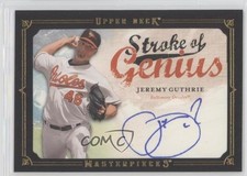 2008 Upper Deck Masterpieces Stroke of Genius Jeremy Guthrie #SG-JG Auto 0o9