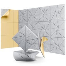 12 Pack Self-Adhesive Acoustic Panels, Sound Proof Foam Panels for Walls, Hig...
