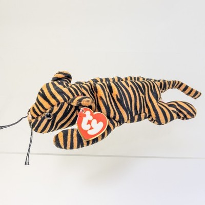 TY Beanie Baby - STRIPES the Tiger (Dark Version) (3rd Gen Hang Tag - 99% Mint)
