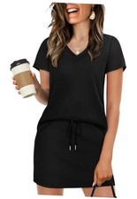 Two Piece Skirt Sets for Women Summer Vacation Travel Outfits Small Black