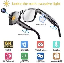 Lenovo 100MP Camera 8K HD Smart Glasses Chat GPT 260mAh Battery