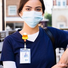 Retractable ID Badge Holder for Nurses, Doctors, Teachers, Office Worker Use