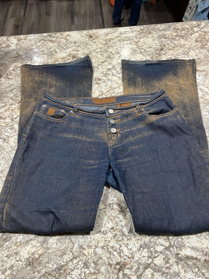 ВИНТАЖНЫЙ БОНГО позвольте мне b. Выстиранные джинсы с заниженной талией размер 7. 90-е ретро - Изображение 3 из 4