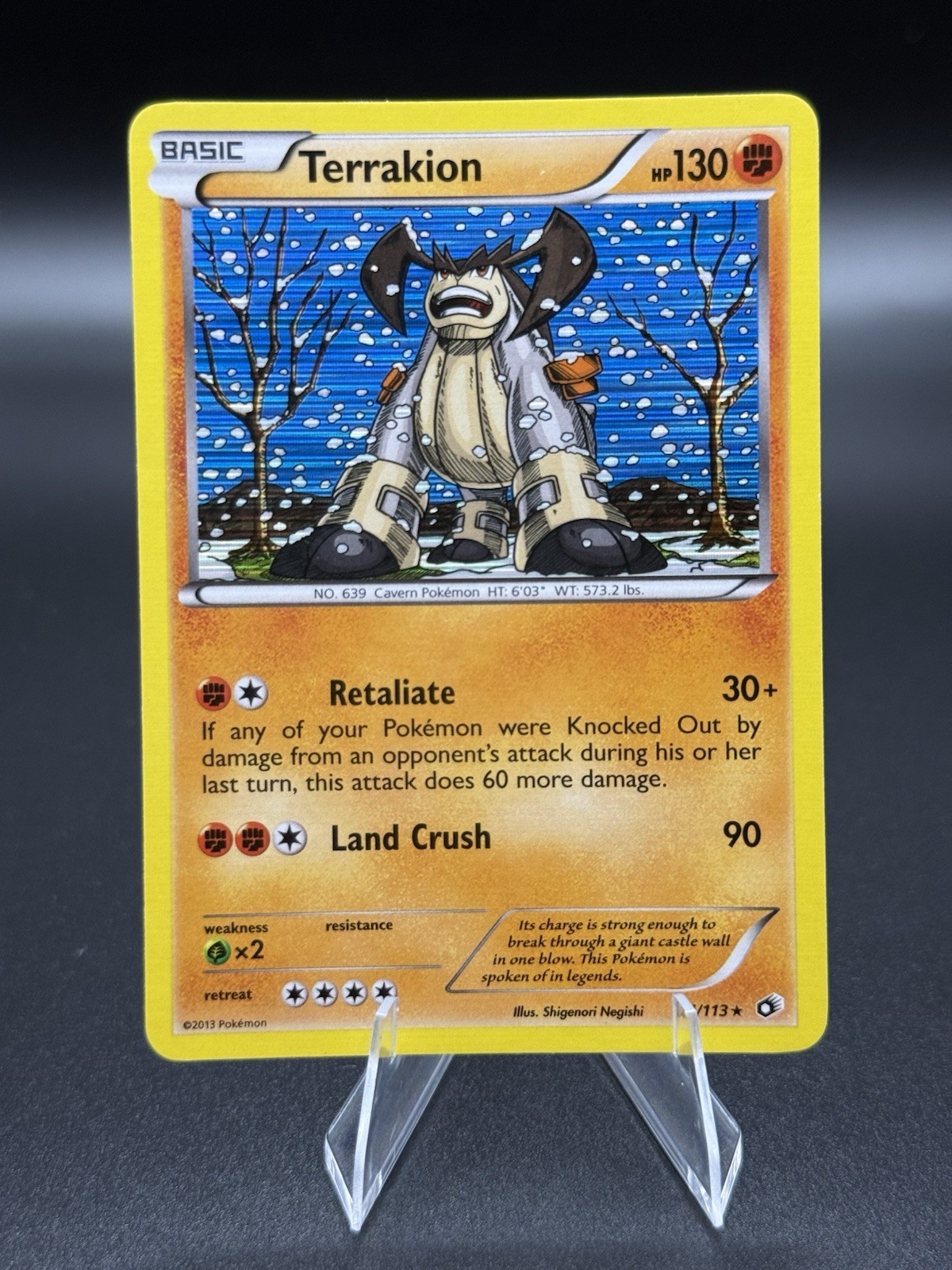 Terrakion 84/113 Legendary Treasures LP/Lightly Played