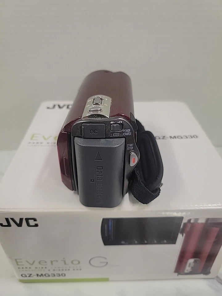 JVC Everio GZ-MG330RU Hybrid 30GB Hard Disk Digital Camcorder Red Tested Works - Image 3 of 4