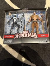 Marvel Legends Black Suit Spider-Man Kraven Last Hunt 2 Pack Figures New Sealed