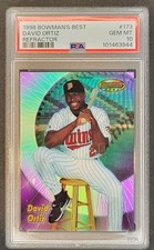 1998 Bowman's Best Refractor David Ortiz #173  PSA 10