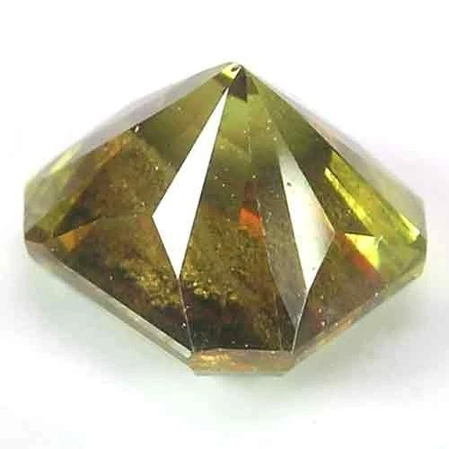 SPIRITUELLER UNBEHEIZTER MADAGASKAR LEBENDIGE BRAUNE FARBE SPHENE EDELSTEIN - SMARAGDSCHLIFF - Bild 3 von 3