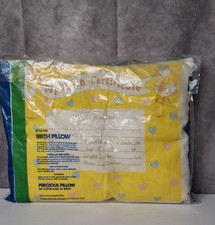 Vintage Birth Pillow Baby Nursey Bedroom Decor Made In USA Sealed 11" x 14"