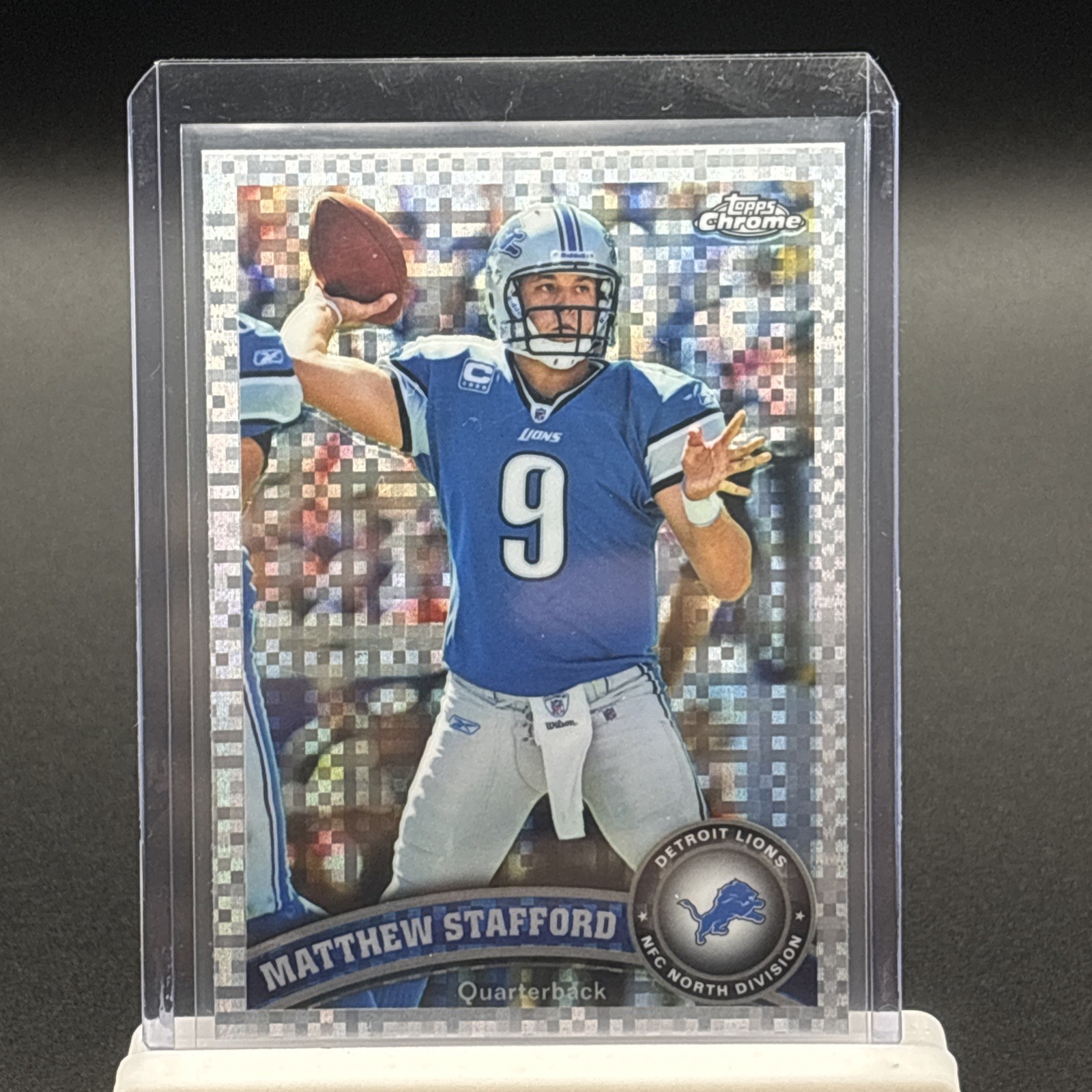 2011 Topps Chrome Matthew Stafford #4 X-Fractor Lions