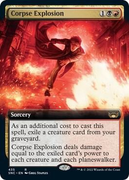 Foil Corpse Explosion (Extended Art) 435 SNC Rare Lightly Played