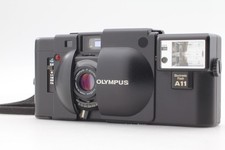 Near MINT Olympus XA 35mm Black Rangefinder Film Camera A11 Flash From JAPAN